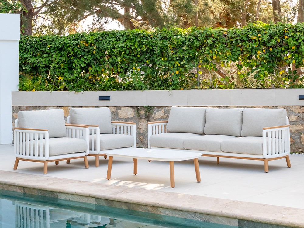 Conjunto de salón exterior de aluminio Riga Majestic Garden - 1