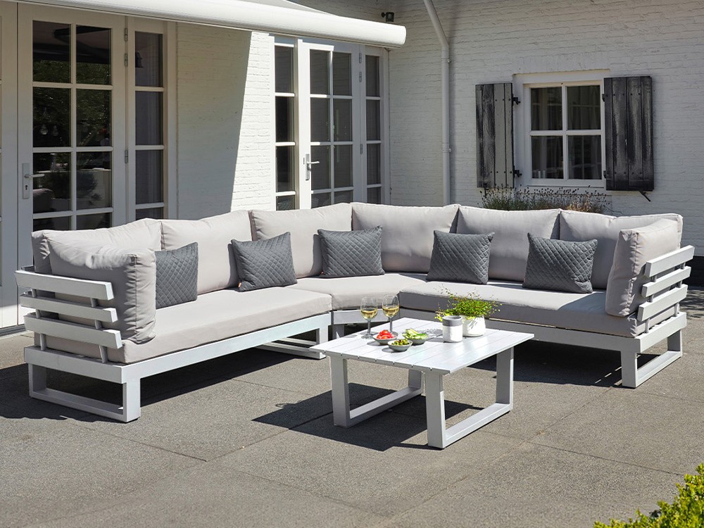 Conjunto de salón exterior de aluminio Ibiza de Majestic Garden - 1