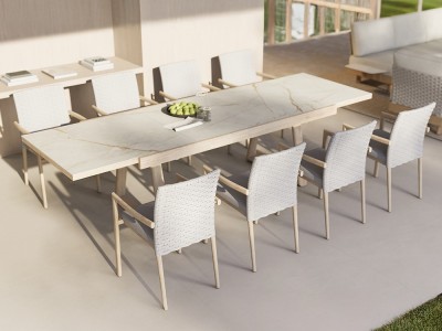 Mesa extensible de comedor exterior Sifo de Majestic Garden - 1