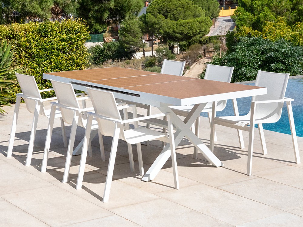 Mesa extensible de comedor exterior Mali de Majestic Garden - 1