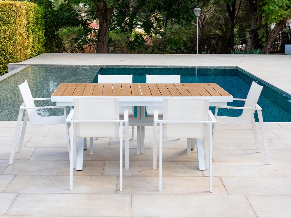 Mesa extensible de comedor exterior Mali de Majestic Garden - 3