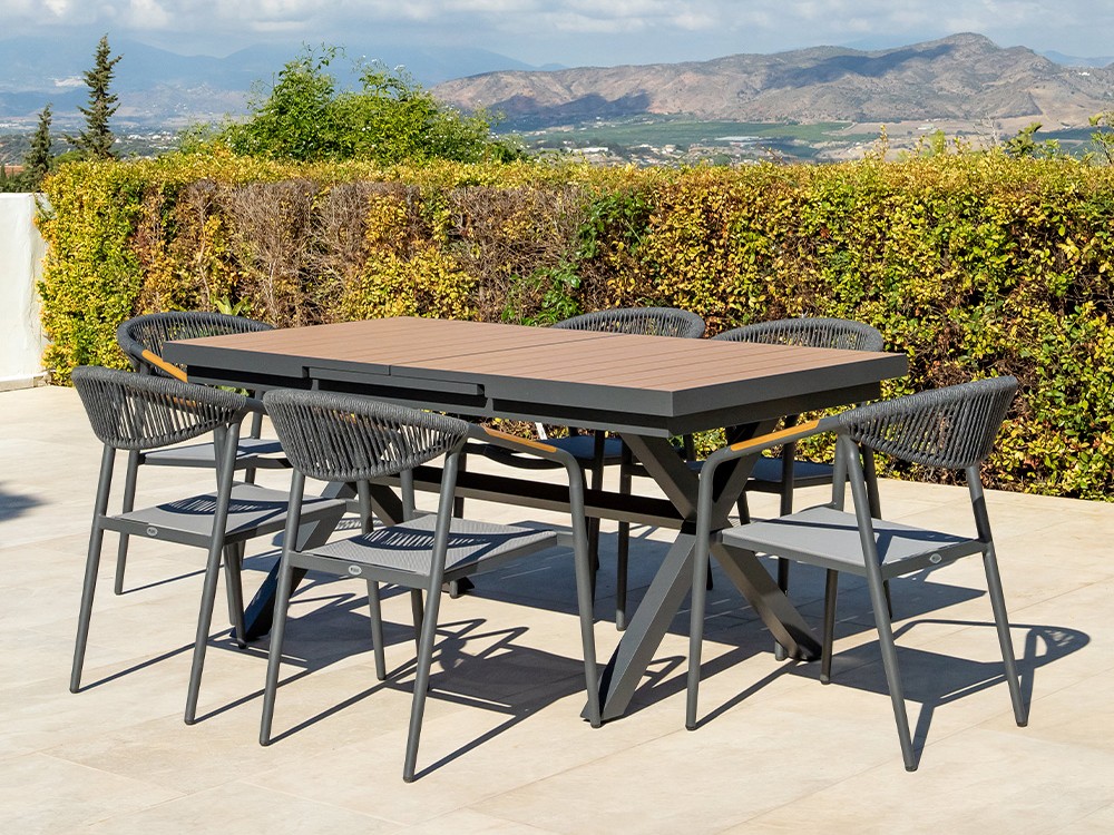 Mesa extensible de comedor exterior Mali de Majestic Garden - 2