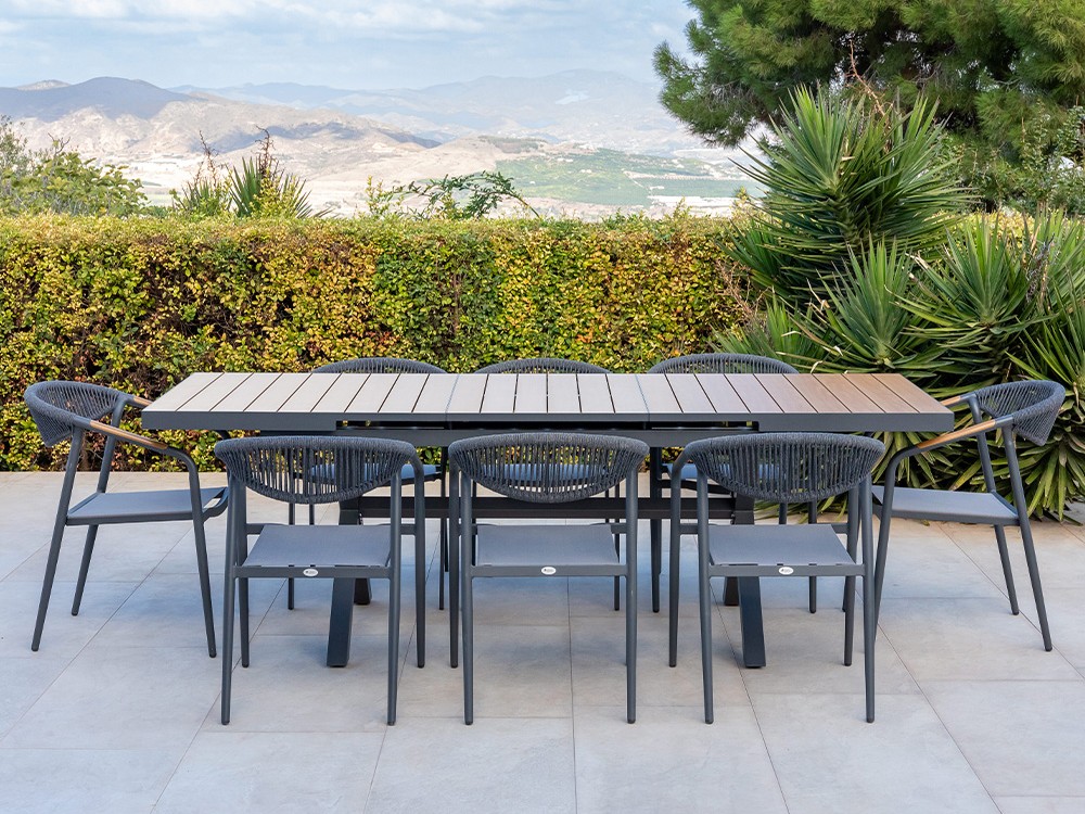 Mesa extensible de comedor exterior Mali de Majestic Garden - 5