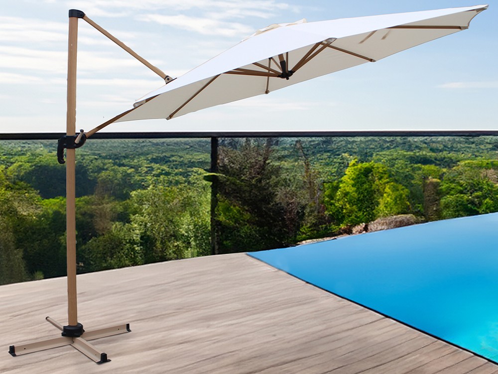 Parasol lateral 1134 Wood de Majestic Garden - 1