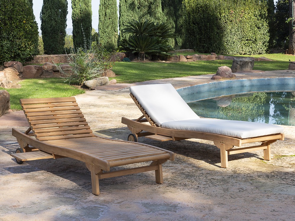 Tumbona de teca Eco Novo de Arkimueble - 1