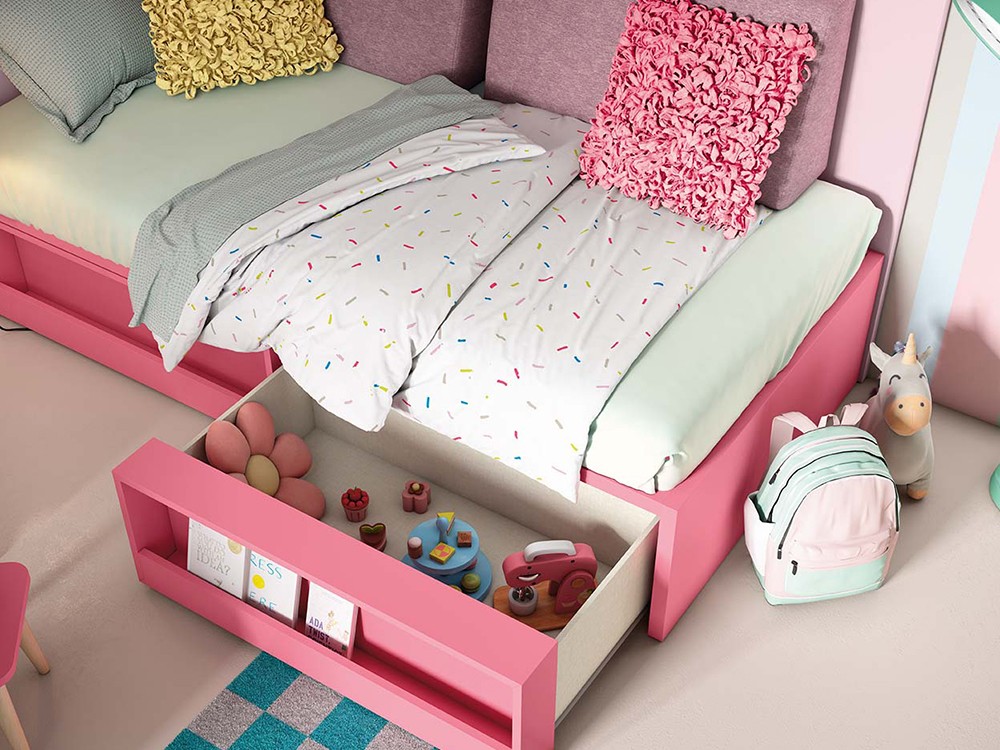 Cama compacta con arcón y cajones Kawaiicore  05 Delulu Ros - 2