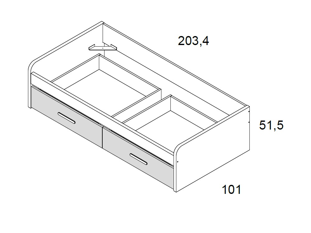 Cama nido con cajones Sportcore Delulu 06 Ros - 4