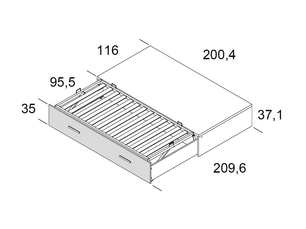 Cama compacta Gorpcore Delulu 10 Ros - 4
