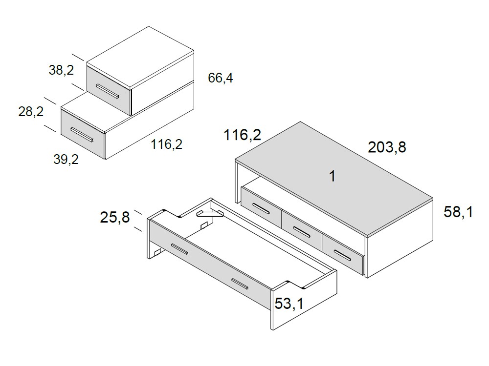 Cama compacta Kawaiicore Delulu 13 de Ros - 3