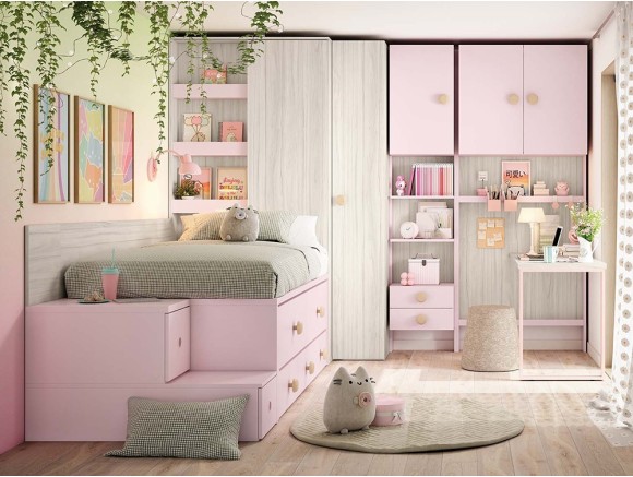 Cama compacta Kawaiicore Delulu 13 de Ros - 2