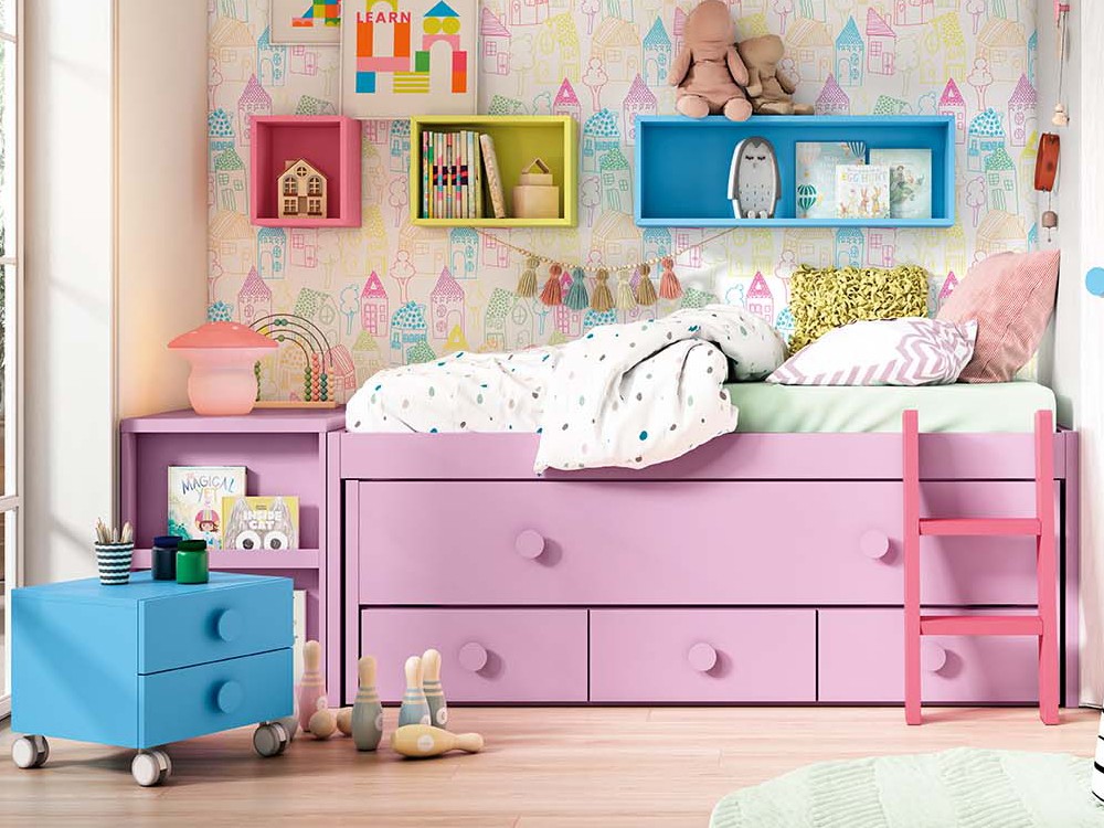 Bicama con escritorio Playcore Delulu 20 de Ros - 1