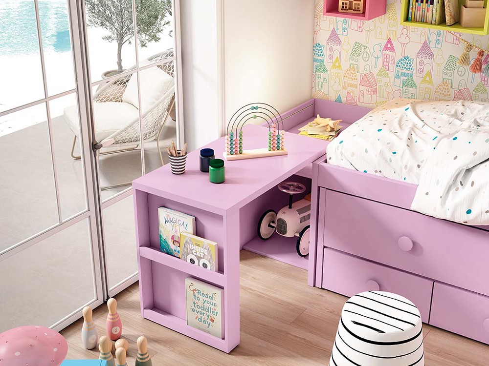 Bicama con escritorio Playcore Delulu 20 de Ros - 4