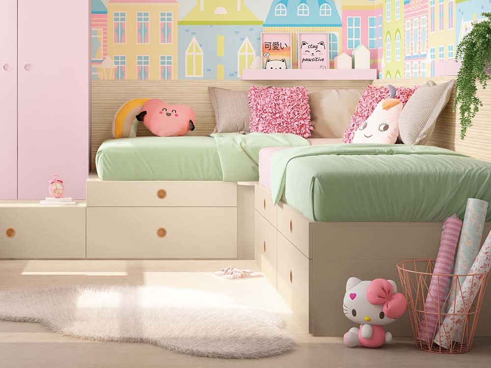 Dormitorio doble Kawaiicore Delulu 28 de Ros - 1