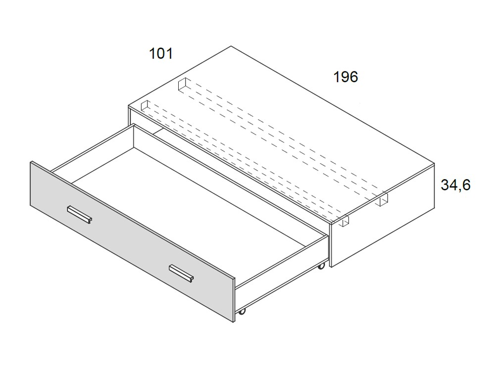 Cama con cajón Cottagecore Delulu 30 de Ros - 4
