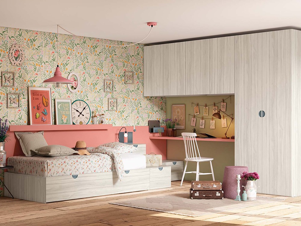 Cama con cajón Cottagecore Delulu 30 de Ros - 2