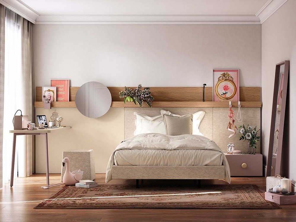 Cama aro tapizado royalcore Delulu 38 de Ros - 2