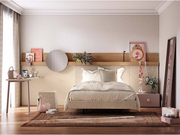 Cama aro tapizado royalcore Delulu 38 de Ros - 2