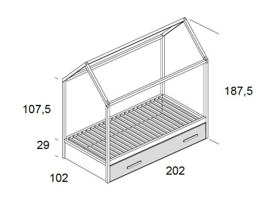 Cama casita Playcore Delulu 40 de Ros - 3