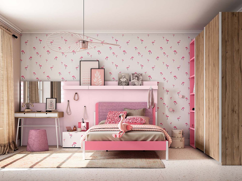 Cama cabezal tapizado 135cm royalcore Delulu 41 de Ros - 2