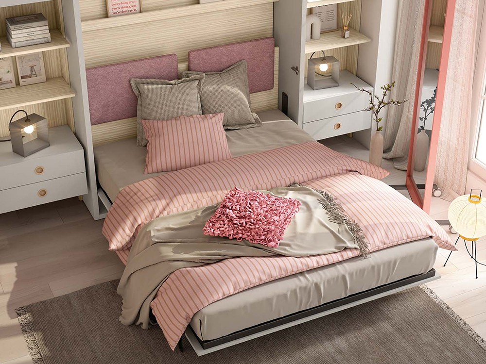 Cama abatible vertical 135cm Delulu 60 de Ros - 1