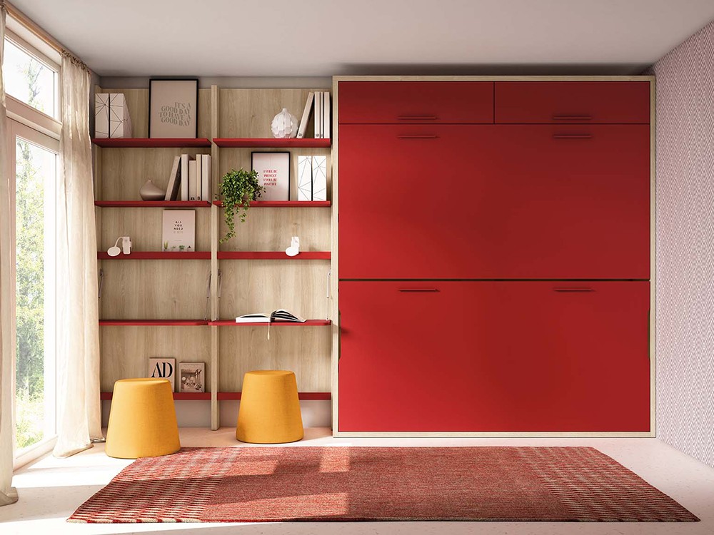 Litera abatible con altillo minimalcore Delulu 67 de Ros - 2