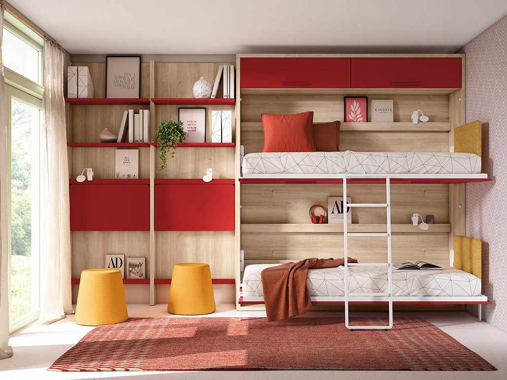 Litera abatible con altillo minimalcore Delulu 67 de Ros - 3