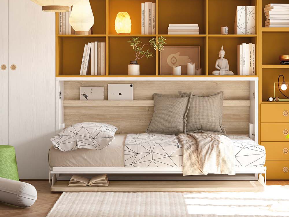 Cama abatible horizontal con escritorio Delulu 69 de Ros - 1