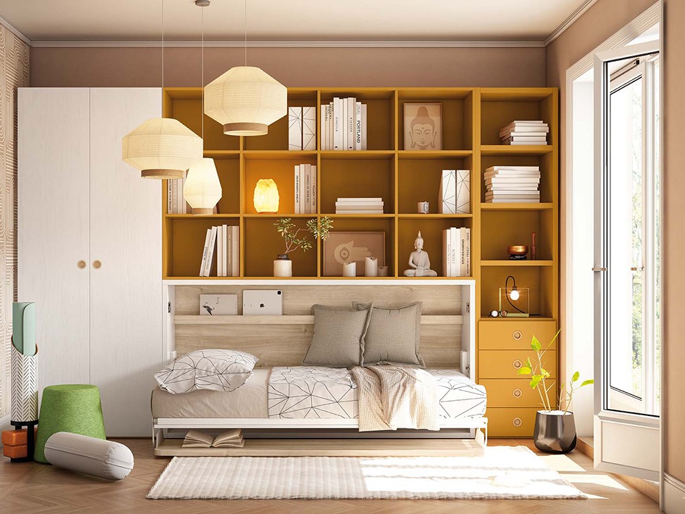 Cama abatible horizontal con escritorio Delulu 69 de Ros - 3