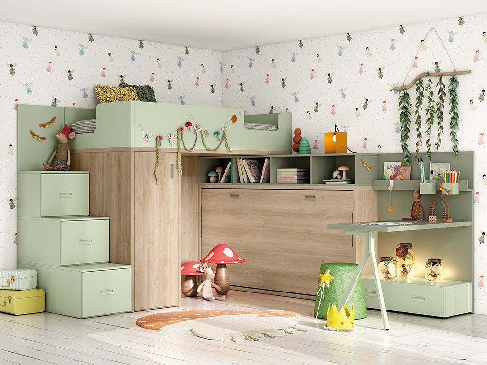 Litera con cama abatible playcore Delulu 70 de Ros - 1