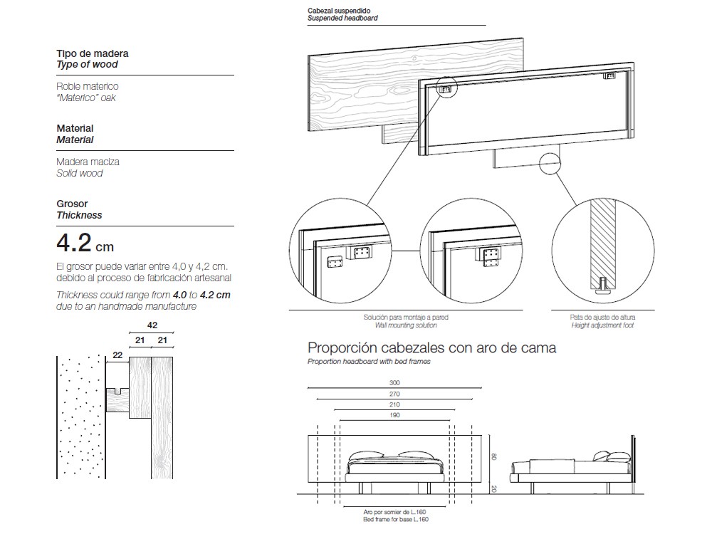 Cama con cabezal Zen Soft Notte de Devina Nais - 3