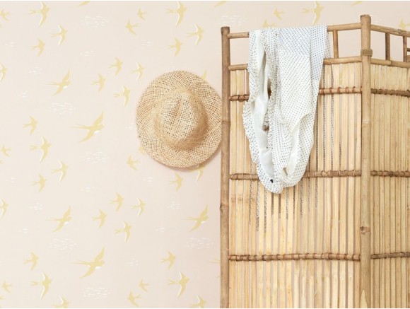 Papel pintado Follow the wind sunny pink