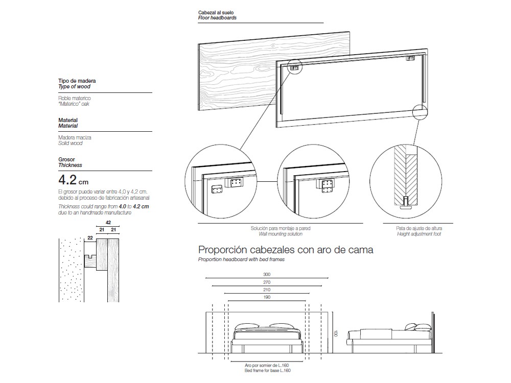 Cama con cabezal con cojines Zen Bold Notte con arcón Devina Nais - 6