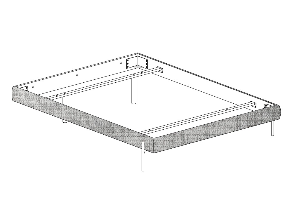 Cama con cabezal Urban Ranch Soft Notte de Devina Nais - 5