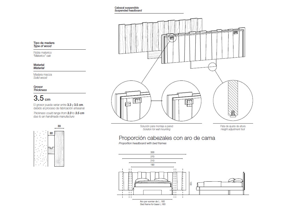 Cama con cabezal Urban Ranch Slim de Devina Nais - 4