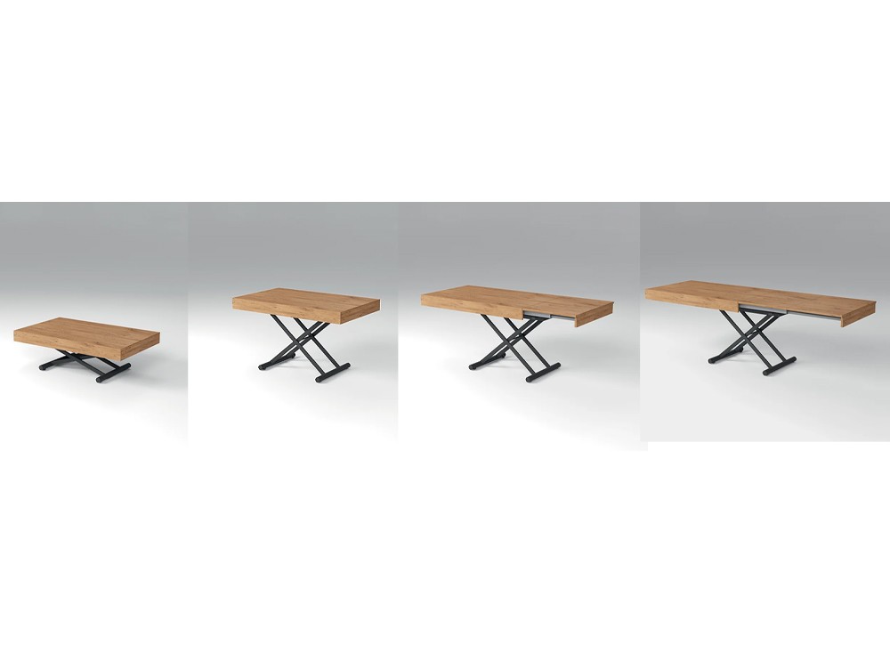 Mesa de centro elevable convertible en mesa de comedor Up de Easyline Ozzio - 5