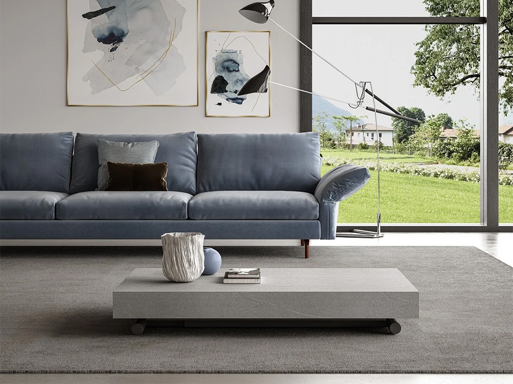 Mesa de centro elevable convertible en mesa de comedor Up de Easyline Ozzio - 1