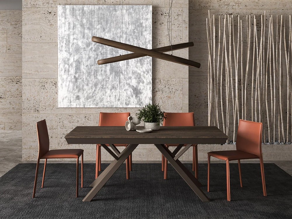 Mesa de comedor extensible Ampliance de Easyline by Ozzio Italia - 1