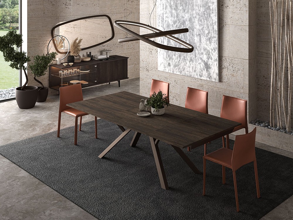 Mesa de comedor extensible Ampliance de Easyline by Ozzio Italia - 3
