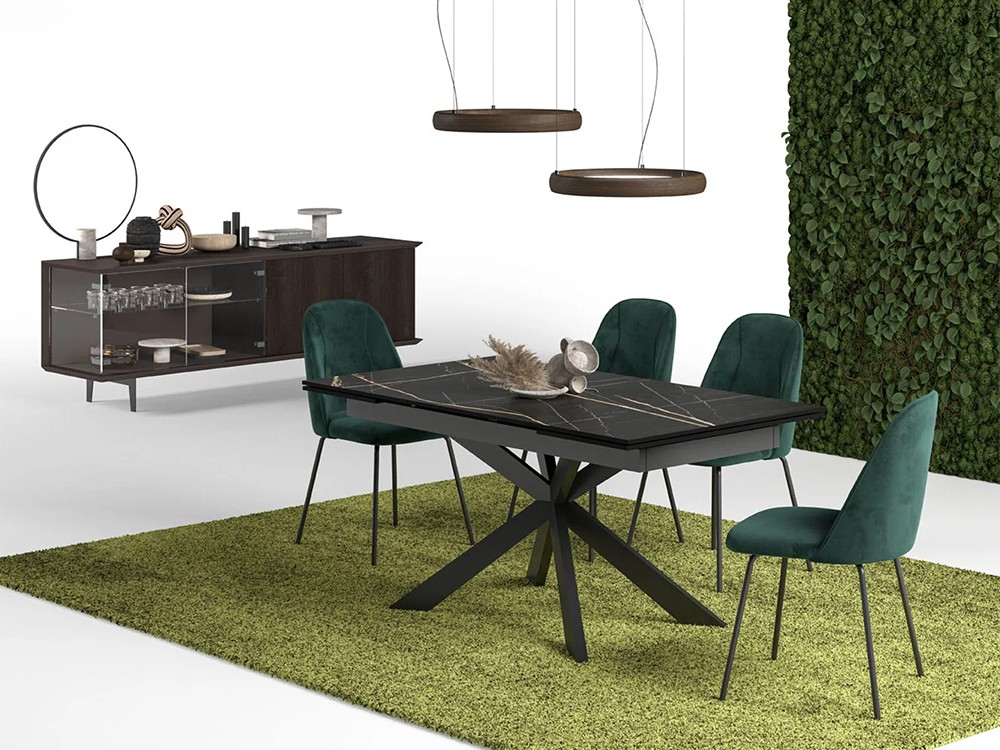 Mesa de comedor extensible Excelsior de Easyline by Ozzio Italia - 3