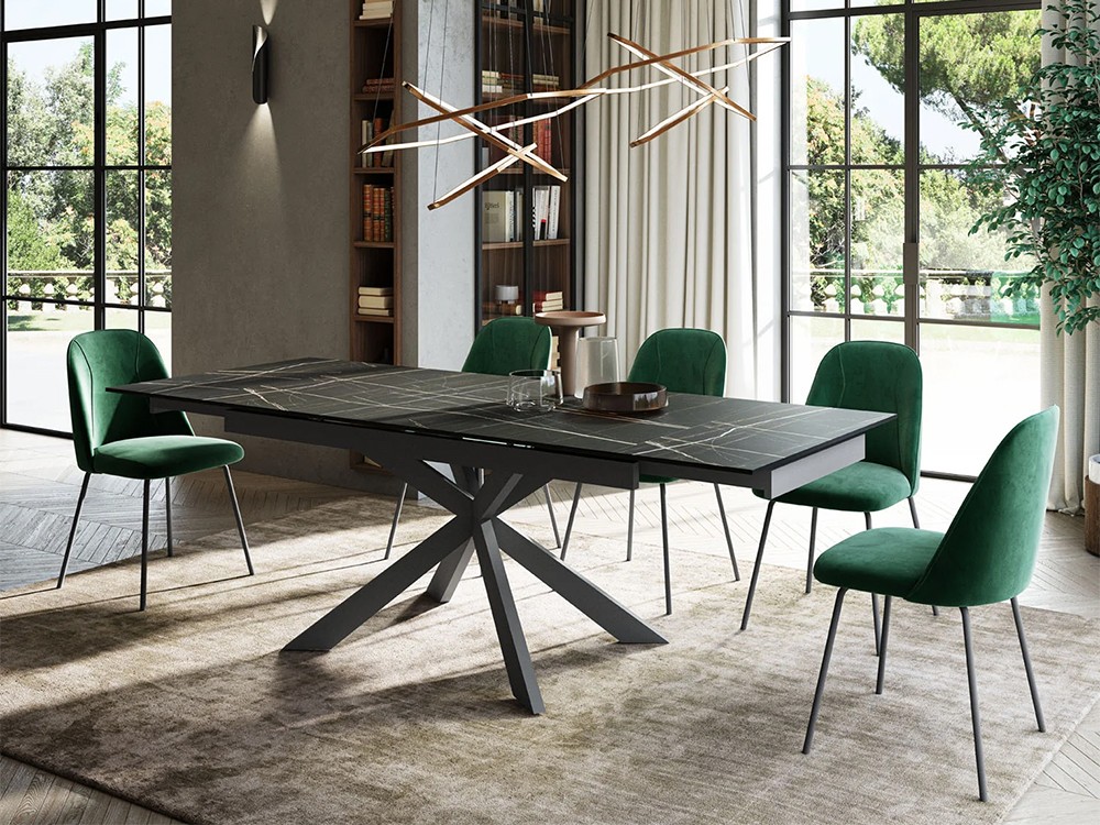 Mesa de comedor extensible Excelsior de Easyline by Ozzio Italia - 1
