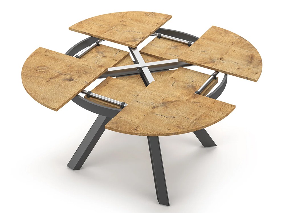 Mesa de comedor redonda extensible Pétalo de Easyline by Ozzio Italia - 3