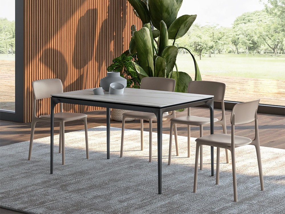 Mesa de comedor extensible Spillo de Easyline by Ozzio Italia - 5