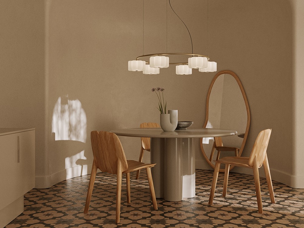 Lámpara de techo Flow Round de Aromas - 1