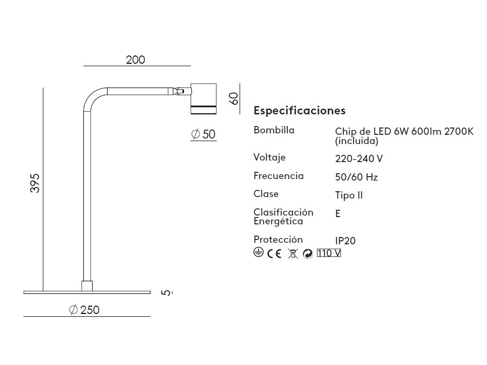 Lámpara de sobremesa Tea de Aromas - 3