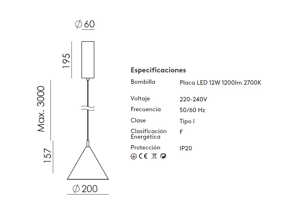 Lámpara de techo Trag de Aromas - 5