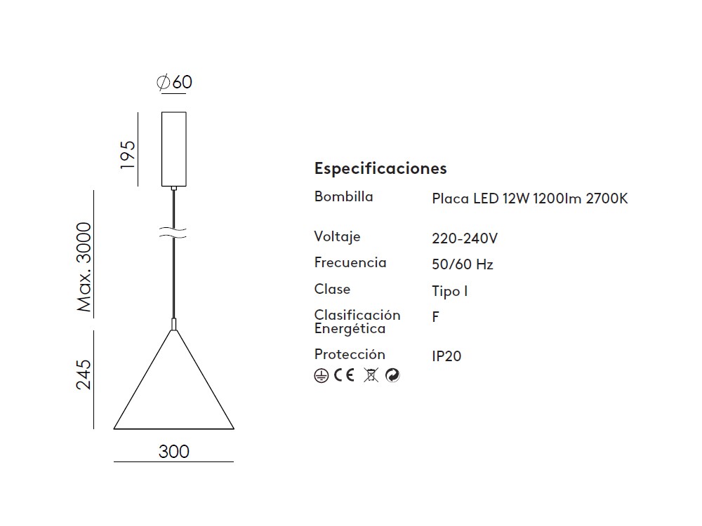 Lámpara de techo Trag de Aromas - 6