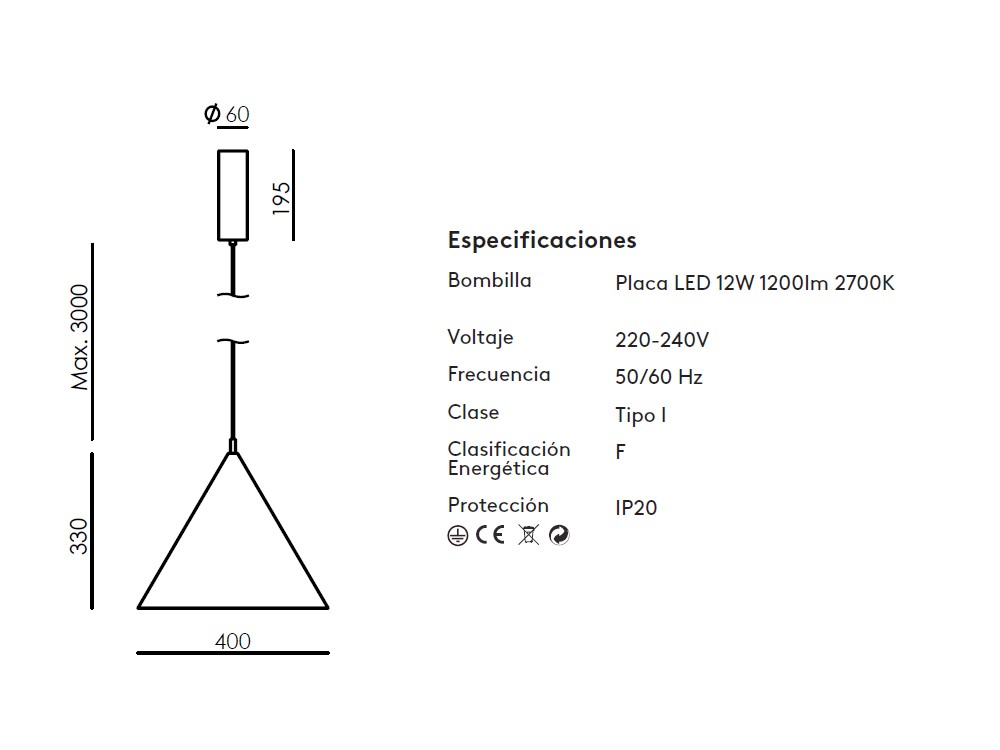 Lámpara de techo Trag de Aromas - 7