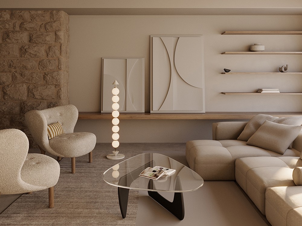 Lámpara de pie Soko de Aromas - 1