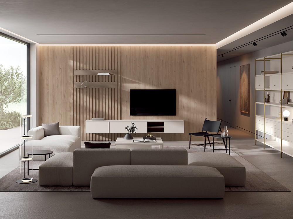 Composición de salón con panel Muss 01 de Tegar - 2