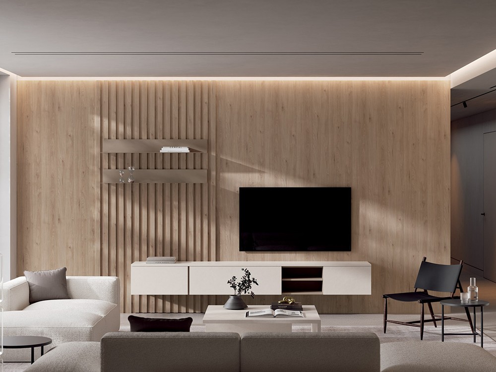 Composición de salón con panel Muss 01 de Tegar - 1